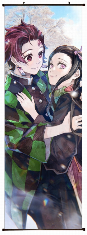 Demon Slayer Kimets Plastic pole cloth painting Wall Scroll 60X170CM preorder 3 days G4-210 NO FILLING