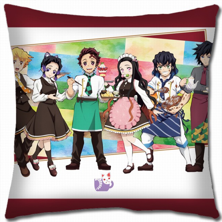 Demon Slayer Kimets Double-sided full color pillow cushion 45X45CM G4-206 NO FILLING