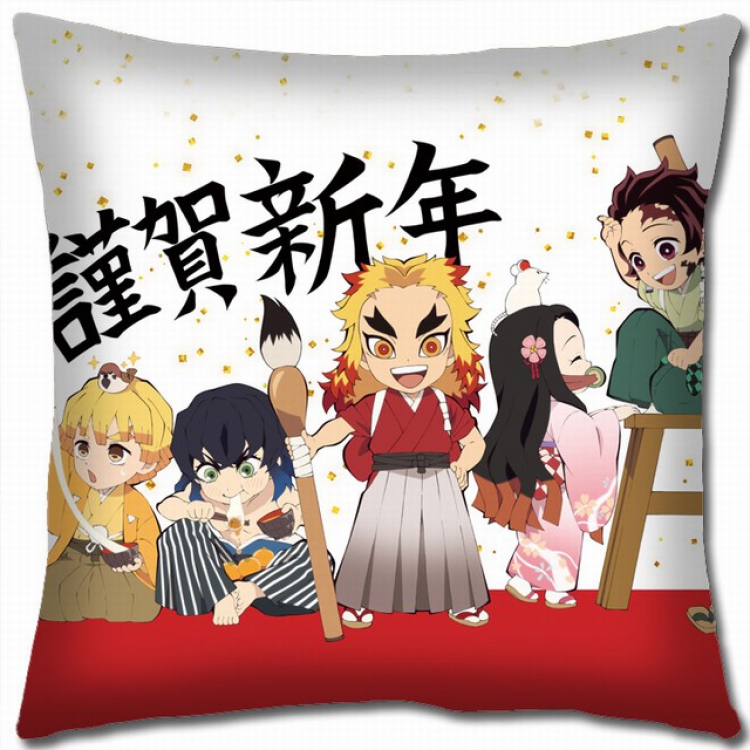 Demon Slayer Kimets Double-sided full color pillow cushion 45X45CM G4-212 NO FILLING