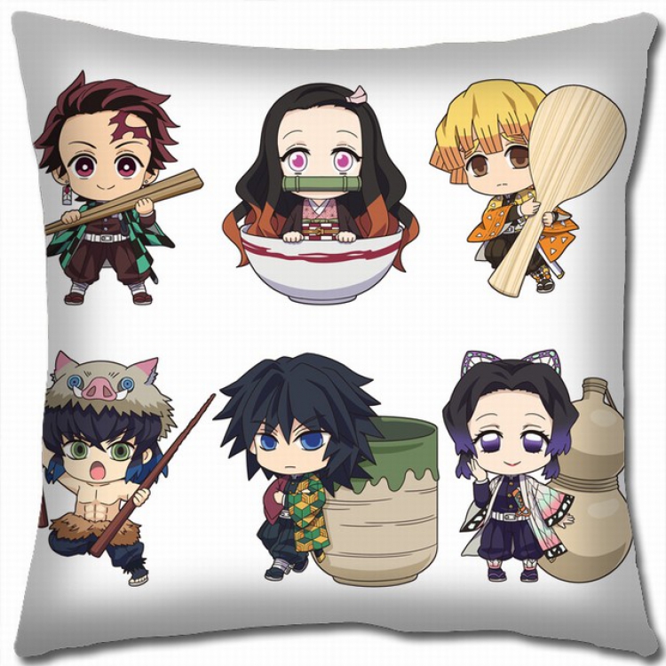 Demon Slayer Kimets Double-sided full color pillow cushion 45X45CM G4-208 NO FILLING
