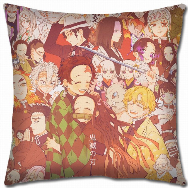 Demon Slayer Kimets Double-sided full color pillow cushion 45X45CM G4-211 NO FILLING