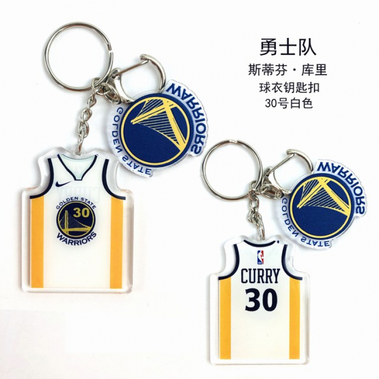 NBA Stephen Curry Popular jerseys Keychain Pendant a set price for 5 pcs