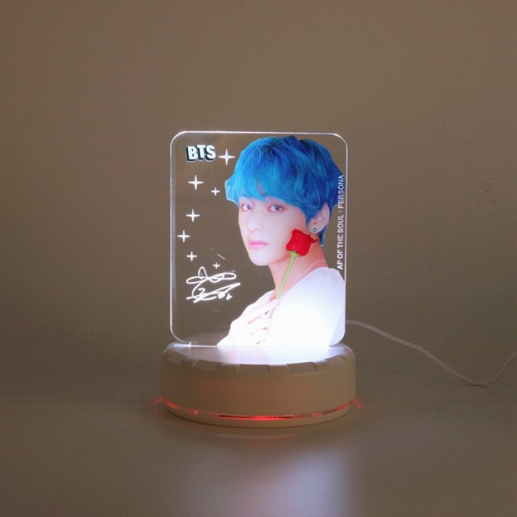 BTS V Acrylic table lamp night light 6X14CM 0.2KG