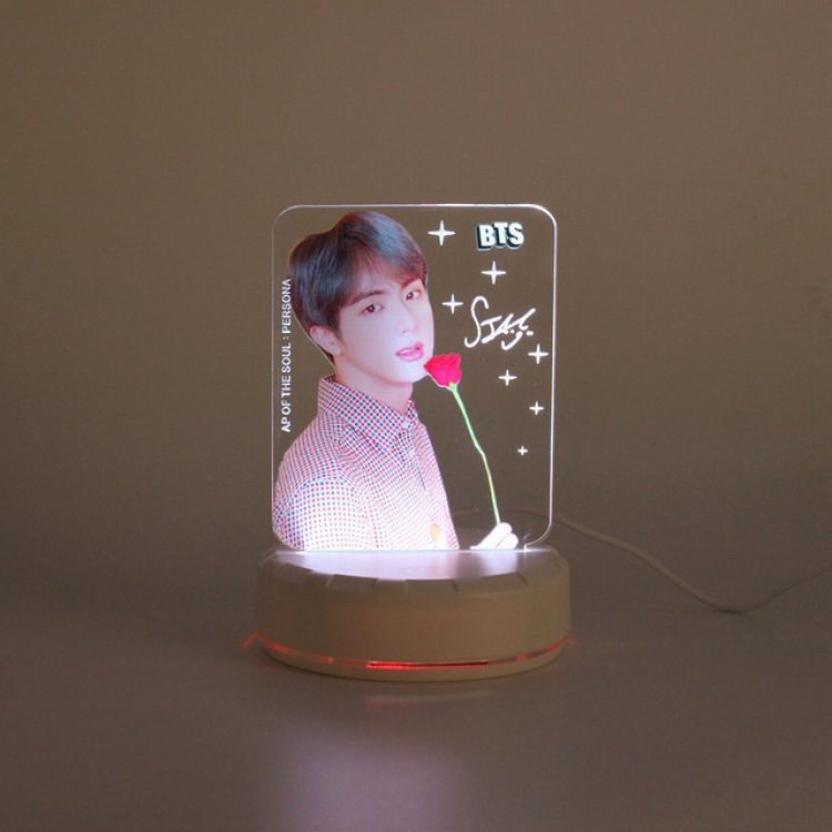 BTS JIN Acrylic table lamp night light 6X14CM 0.2KG
