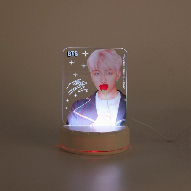 BTS RM Acrylic table lamp night light 6X14CM 0.2KG