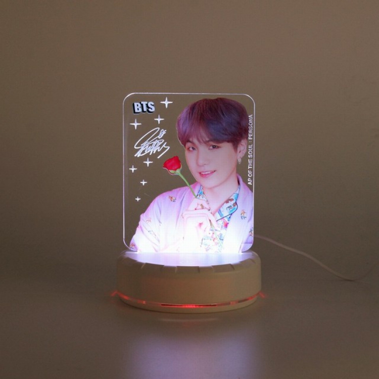 BTS SUGA Acrylic table lamp night light 6X14CM 0.2KG