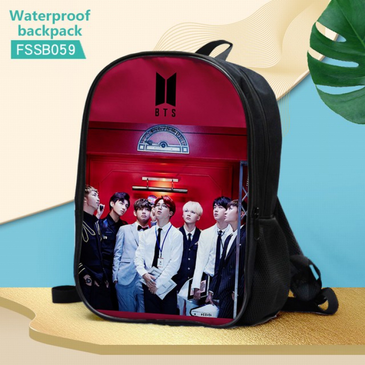 BTS Waterproof Backpack 30X17X40CM 0.5KG-FSSB059