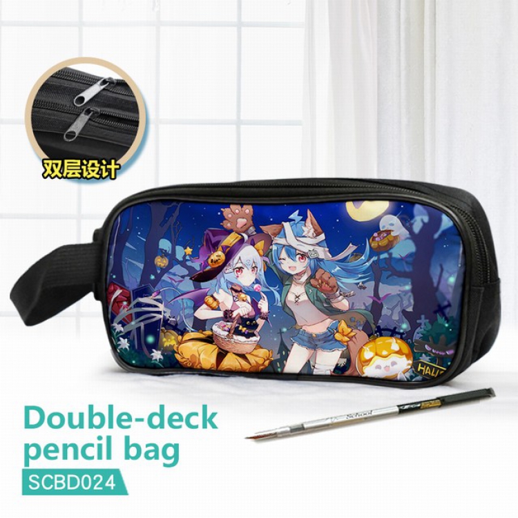 Bilibili Double waterproof pencil case 25X7X12CM-SCBD024