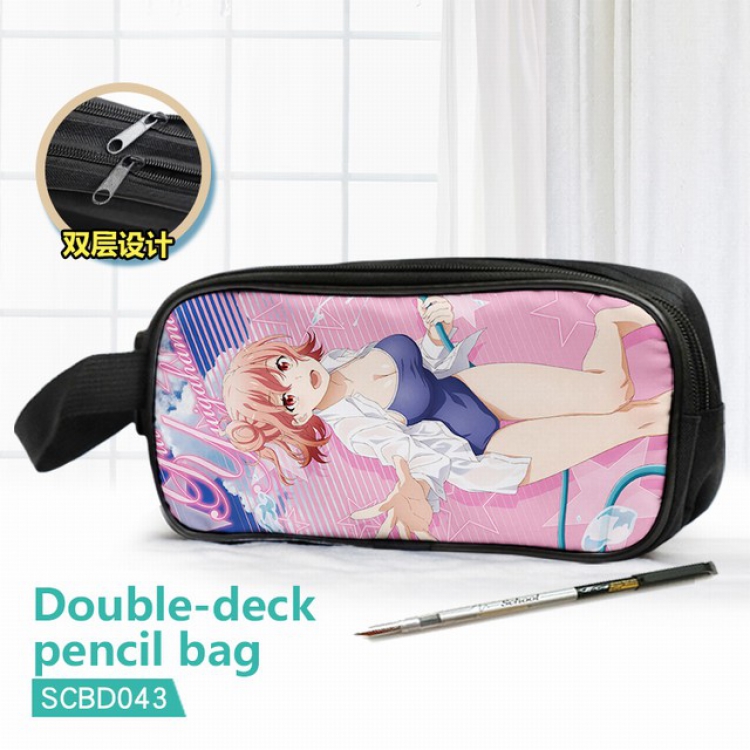 Yahari ore no seishun rabu kome wa machigatte iru Double waterproof pencil case 25X7X12CM-SCBD043