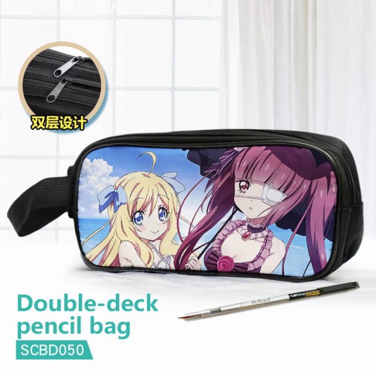 Dropkick on my Devil! Double waterproof pencil case 25X7X12CM-SCBD050