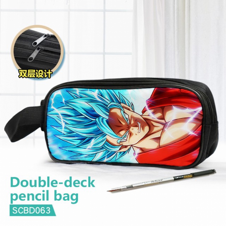 Dragon Ball Double waterproof pencil case 25X7X12CM-SCBD063