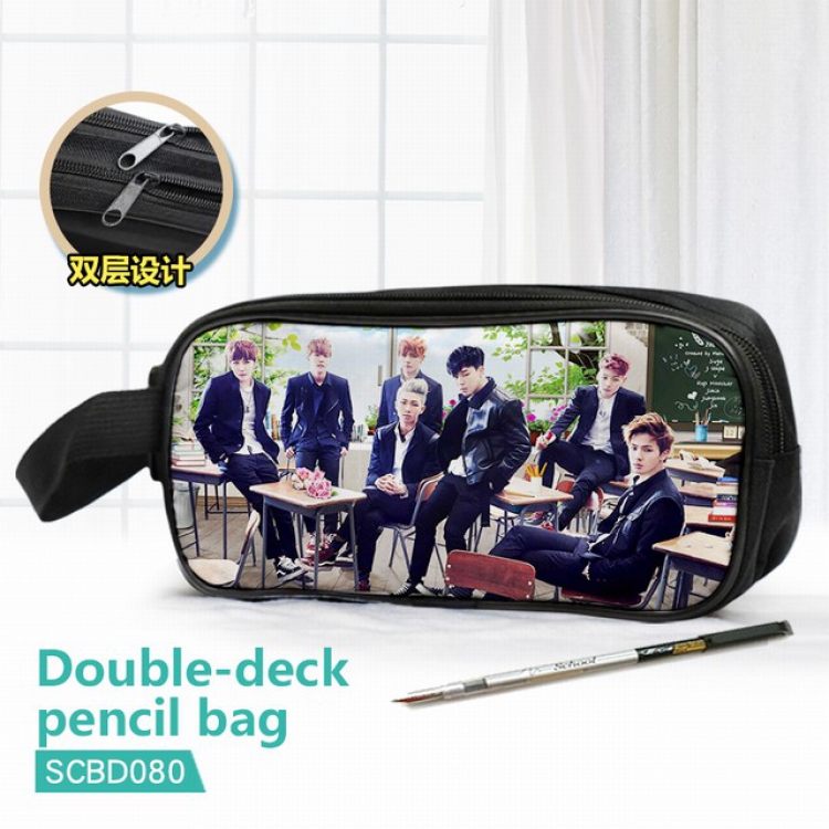 BTS Double waterproof pencil case 25X7X12CM-SCBD080