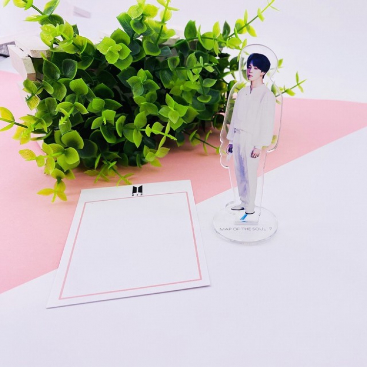 BTS Korean celebrity JIMIN Standing Plates 7X11CM 25G a set price for 5 pcs