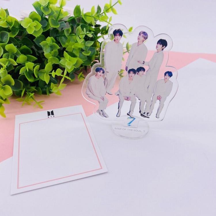 BTS Korean celebrity Standing Plates 7X11CM 25G a set price for 5 pcs