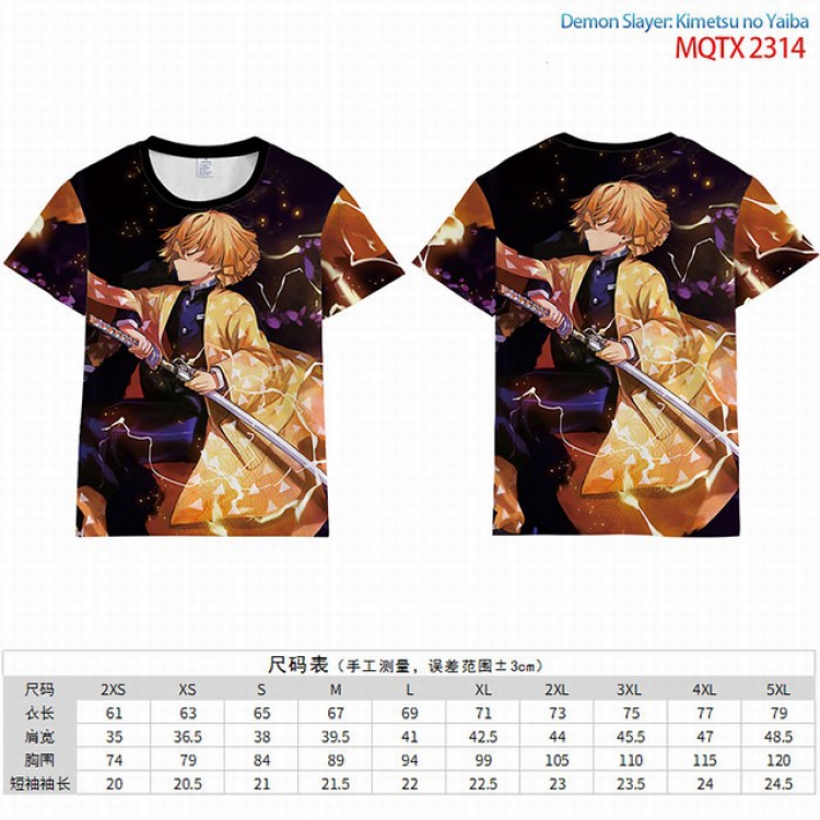 Demon Slayer Kimets Full color short sleeve t-shirt 10 sizes from 2XS to 5XL MQTX-2314