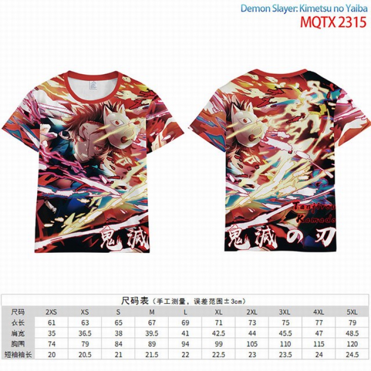 Demon Slayer Kimets Full color short sleeve t-shirt 10 sizes from 2XS to 5XL MQTX-2315