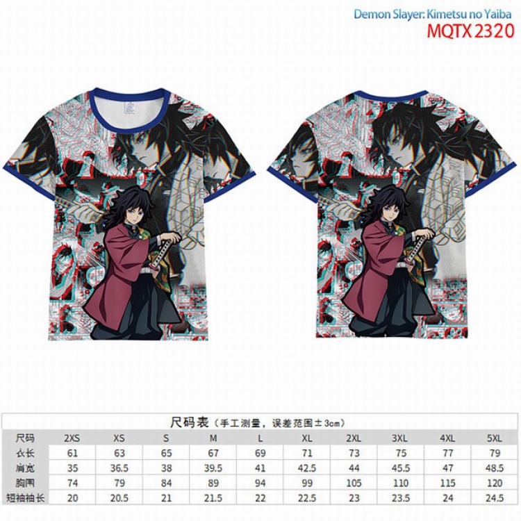 Demon Slayer Kimets Full color short sleeve t-shirt 10 sizes from 2XS to 5XL MQTX-2320