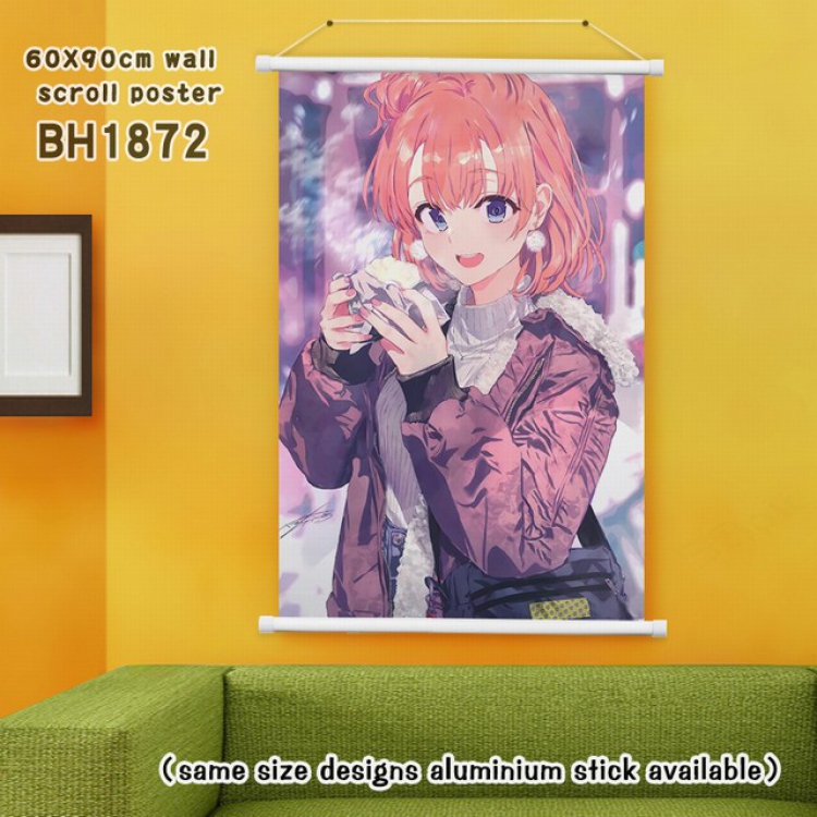 Yahari ore no seishun rabu kome wa machigatte iru White Plastic rod Cloth painting Wall Scroll 60X90CM BH1872