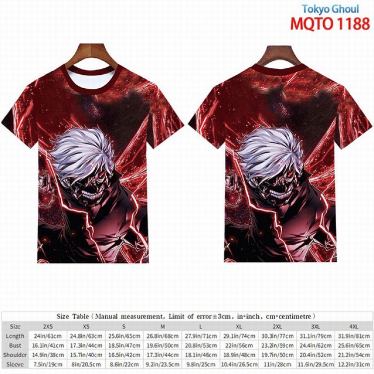 Tokyo Ghoul Full color short sleeve t-shirt 9 sizes from 2XS to 4XL MQTO-1288