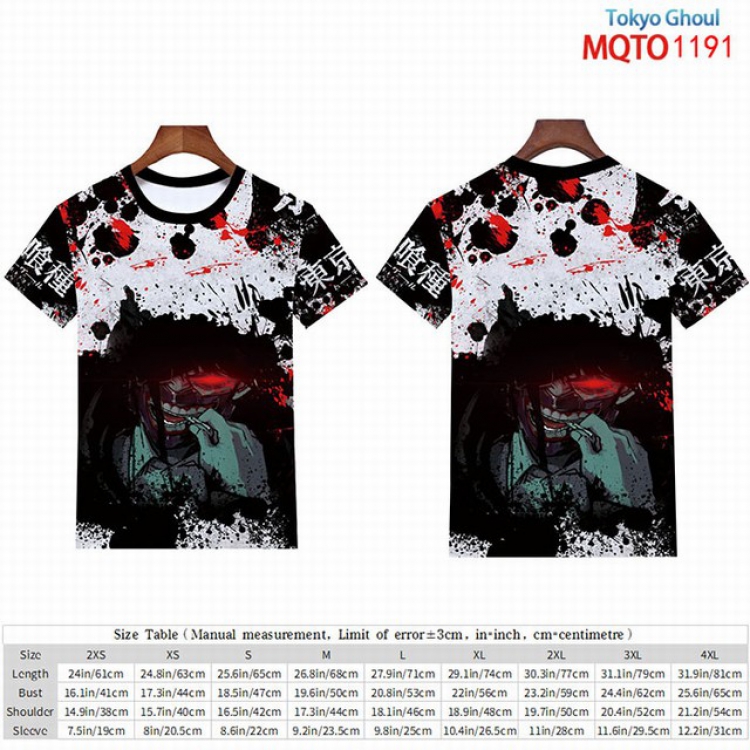 Tokyo Ghoul Full color short sleeve t-shirt 9 sizes from 2XS to 4XL MQTO-1291
