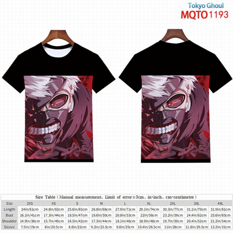 Tokyo Ghoul Full color short sleeve t-shirt 9 sizes from 2XS to 4XL MQTO-1293