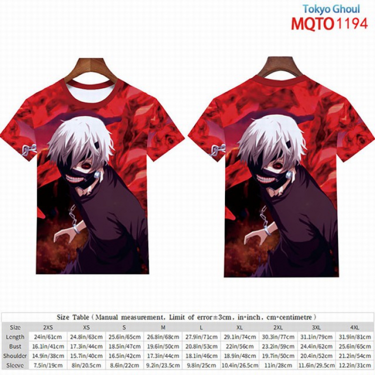Tokyo Ghoul Full color short sleeve t-shirt 9 sizes from 2XS to 4XL MQTO-1294