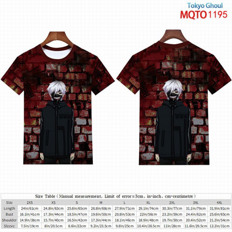 Tokyo Ghoul Full color short sleeve t-shirt 9 sizes from 2XS to 4XL MQTO-1295