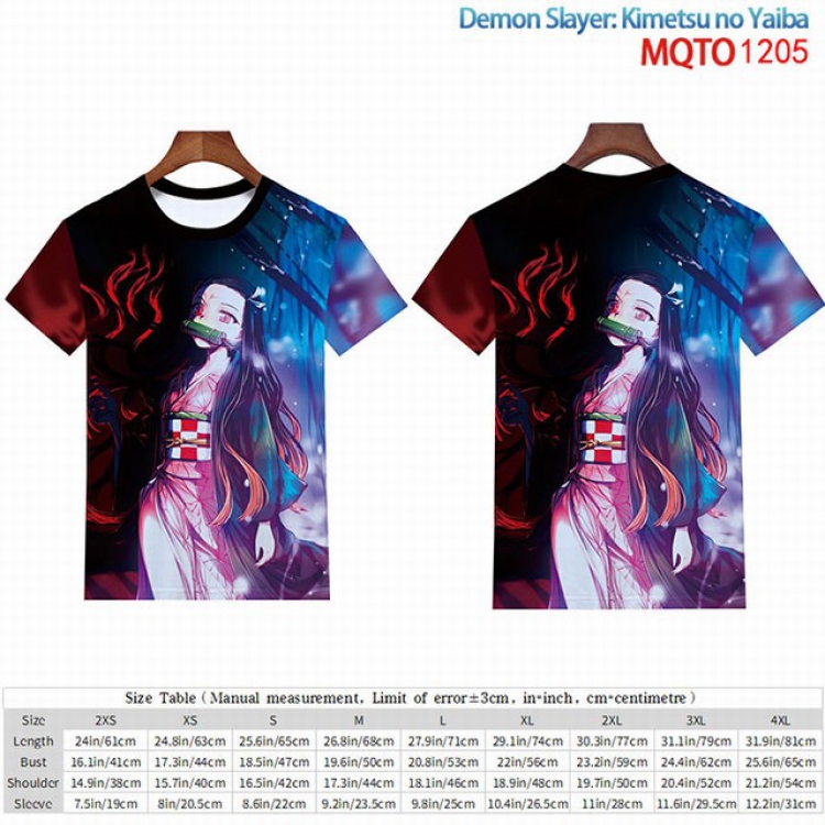 Demon Slayer Kimets Full color short sleeve t-shirt 9 sizes from 2XS to 4XL MQTO-1205