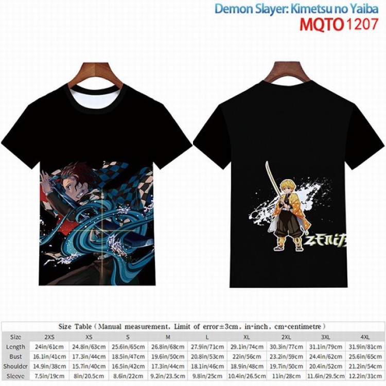 Demon Slayer Kimets Full color short sleeve t-shirt 9 sizes from 2XS to 4XL MQTO-1207