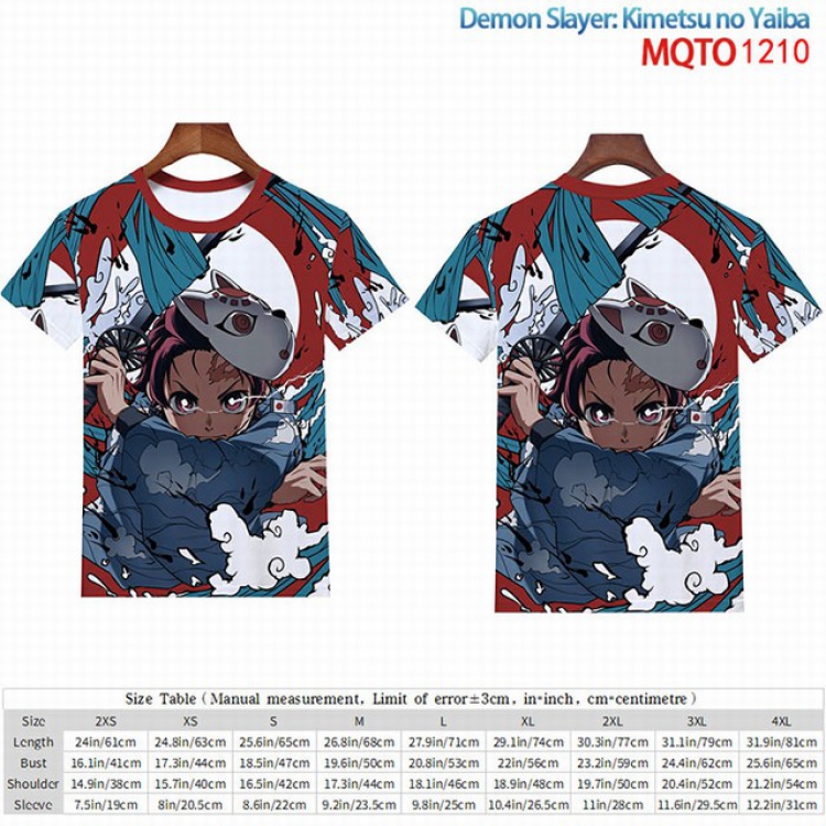 Demon Slayer Kimets Full color short sleeve t-shirt 9 sizes from 2XS to 4XL MQTO-1210