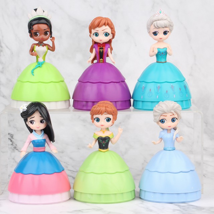 Disney series A set of 6 Bagged Figure Decoration Model 7.5CM 0.44KG