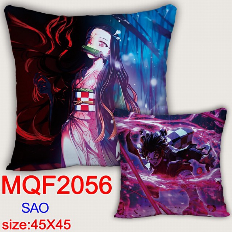 Demon Slayer Kimets Double-sided full color pillow dragon ball 45X45CM MQF 2056 NO FILLING