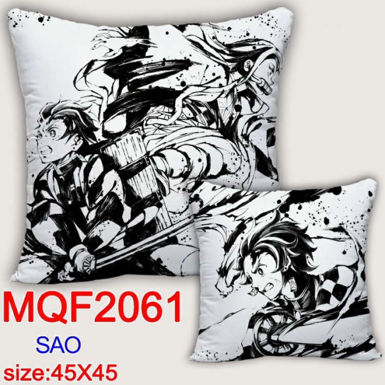 Demon Slayer Kimets Double-sided full color pillow dragon ball 45X45CM MQF 2061 NO FILLING