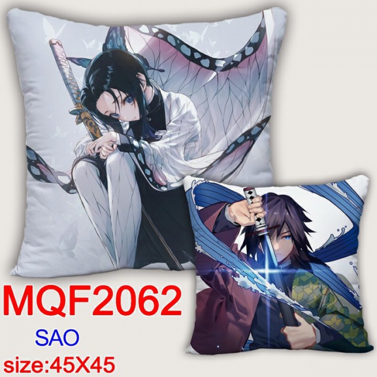 Demon Slayer Kimets Double-sided full color pillow dragon ball 45X45CM MQF 2062 NO FILLING