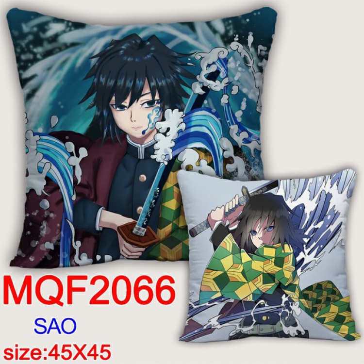 Demon Slayer Kimets Double-sided full color pillow dragon ball 45X45CM MQF 2066 NO FILLING