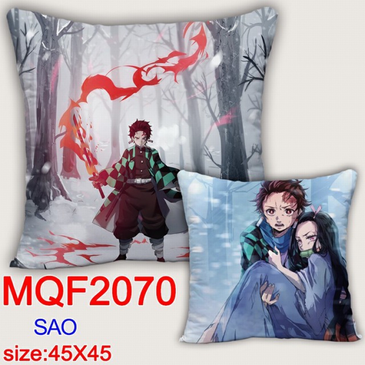 Demon Slayer Kimets Double-sided full color pillow dragon ball 45X45CM MQF 2070 NO FILLING