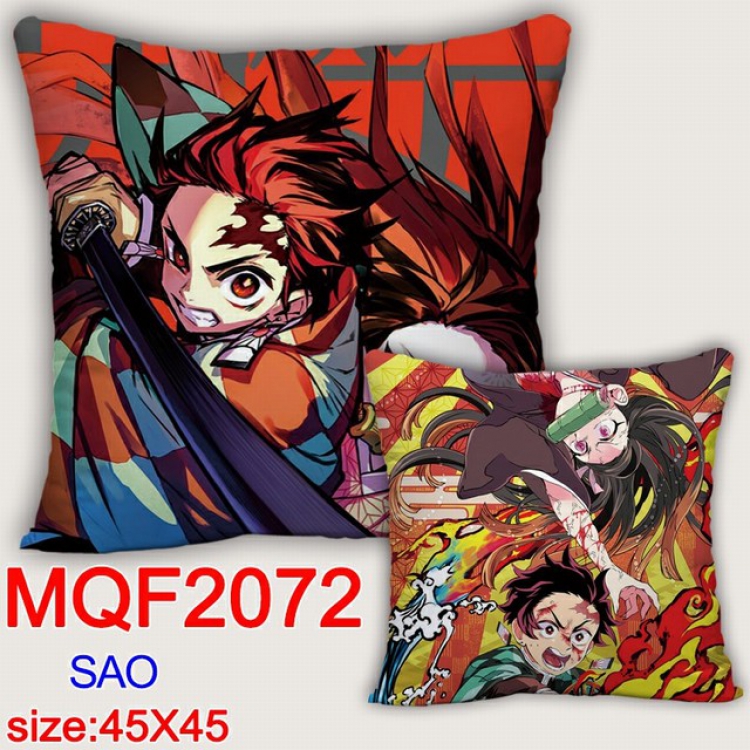 Demon Slayer Kimets Double-sided full color pillow dragon ball 45X45CM MQF 2072 NO FILLING
