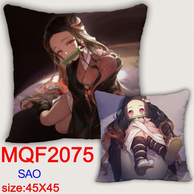 Demon Slayer Kimets Double-sided full color pillow dragon ball 45X45CM MQF 2075 NO FILLING