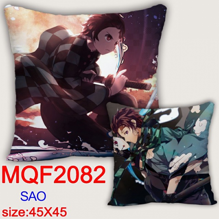 Demon Slayer Kimets Double-sided full color pillow dragon ball 45X45CM MQF 2082 NO FILLING