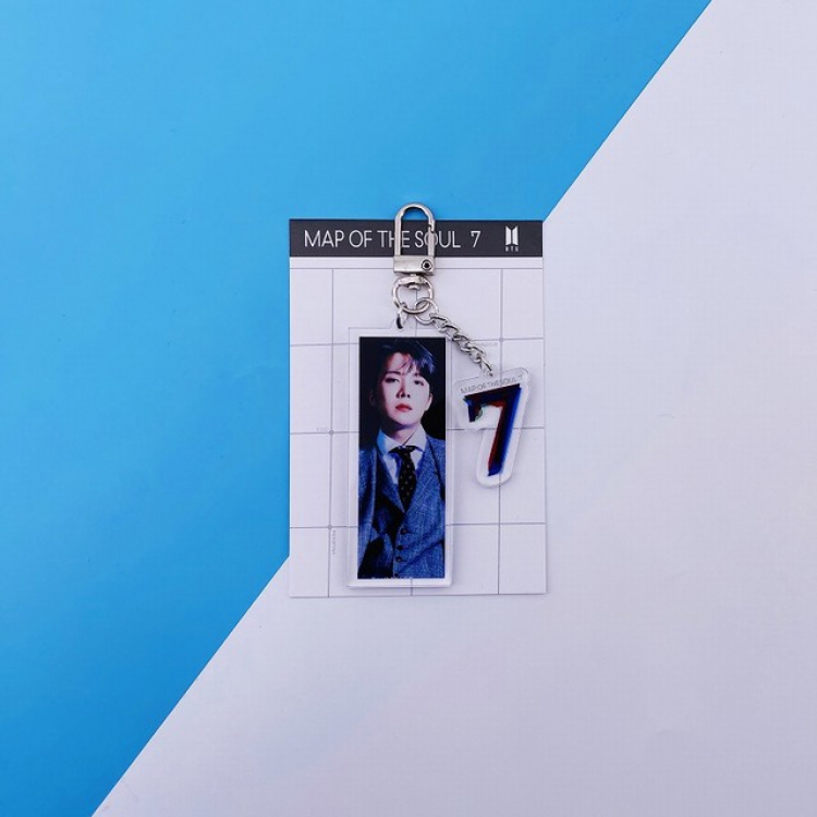 BTS J-HOPE Acrylic Keychain Pendant 7.5X11CM 19G a set price for 5 pcs