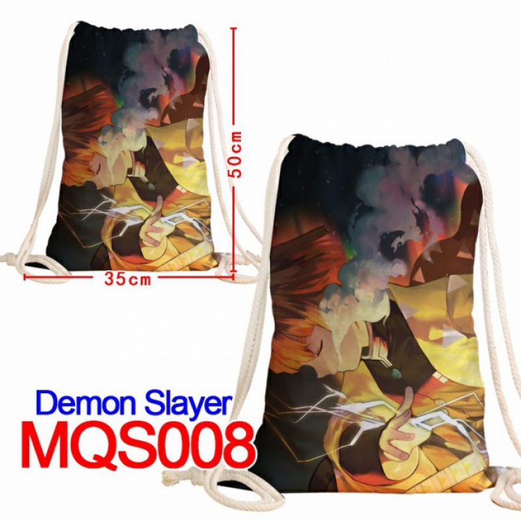 Demon Slayer Kimets Double-sided Full color Handbag Pocket 35X50CM MQS008