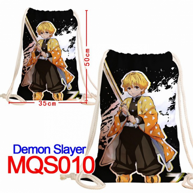 Demon Slayer Kimets Double-sided Full color Handbag Pocket 35X50CM MQS010