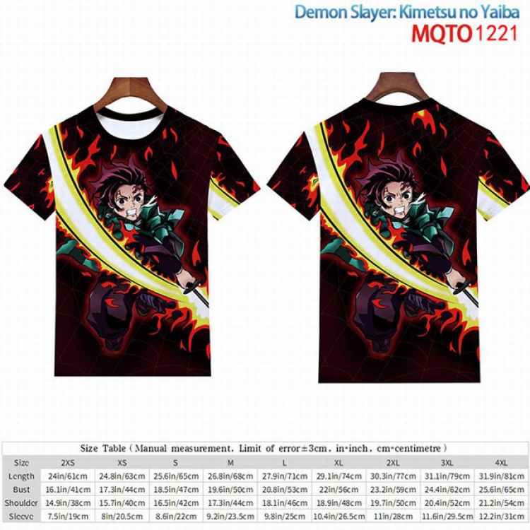 Demon Slayer Kimets Full color short sleeve t-shirt 9 sizes from 2XS to 4XL MQTO-1221