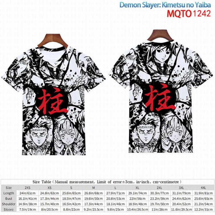 Demon Slayer Kimets Full color short sleeve t-shirt 9 sizes from 2XS to 4XL MQTO-1242