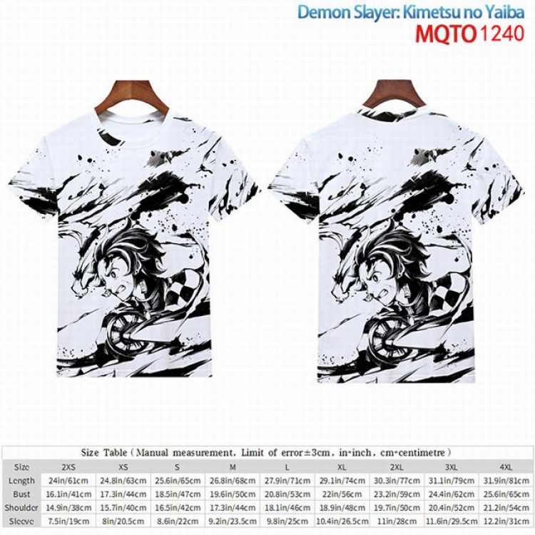 Demon Slayer Kimets Full color short sleeve t-shirt 9 sizes from 2XS to 4XL MQTO-1240