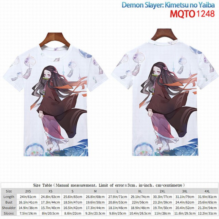 Demon Slayer Kimets Full color short sleeve t-shirt 9 sizes from 2XS to 4XL MQTO-1248