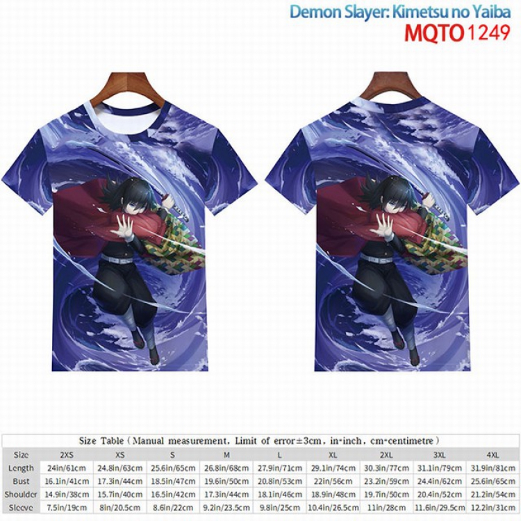 Demon Slayer Kimets Full color short sleeve t-shirt 9 sizes from 2XS to 4XL MQTO-1249