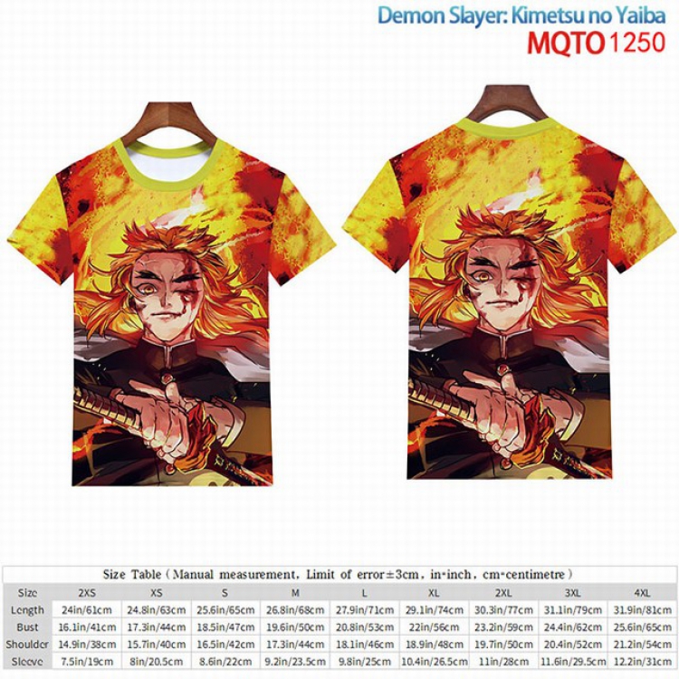 Demon Slayer Kimets Full color short sleeve t-shirt 9 sizes from 2XS to 4XL MQTO-1250