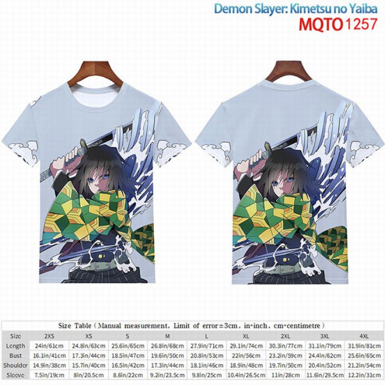 Demon Slayer Kimets Full color short sleeve t-shirt 9 sizes from 2XS to 4XL MQTO-1257