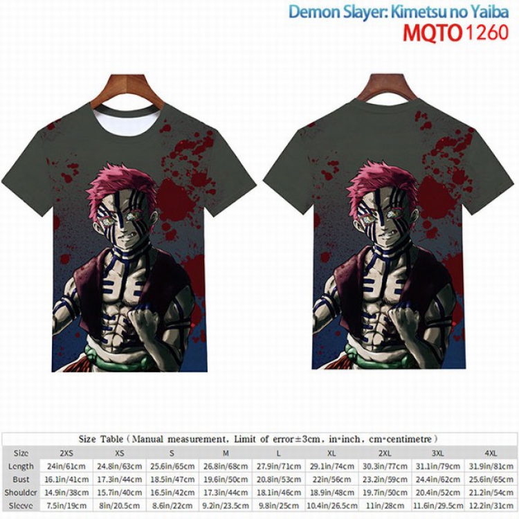 Demon Slayer Kimets Full color short sleeve t-shirt 9 sizes from 2XS to 4XL MQTO-1260
